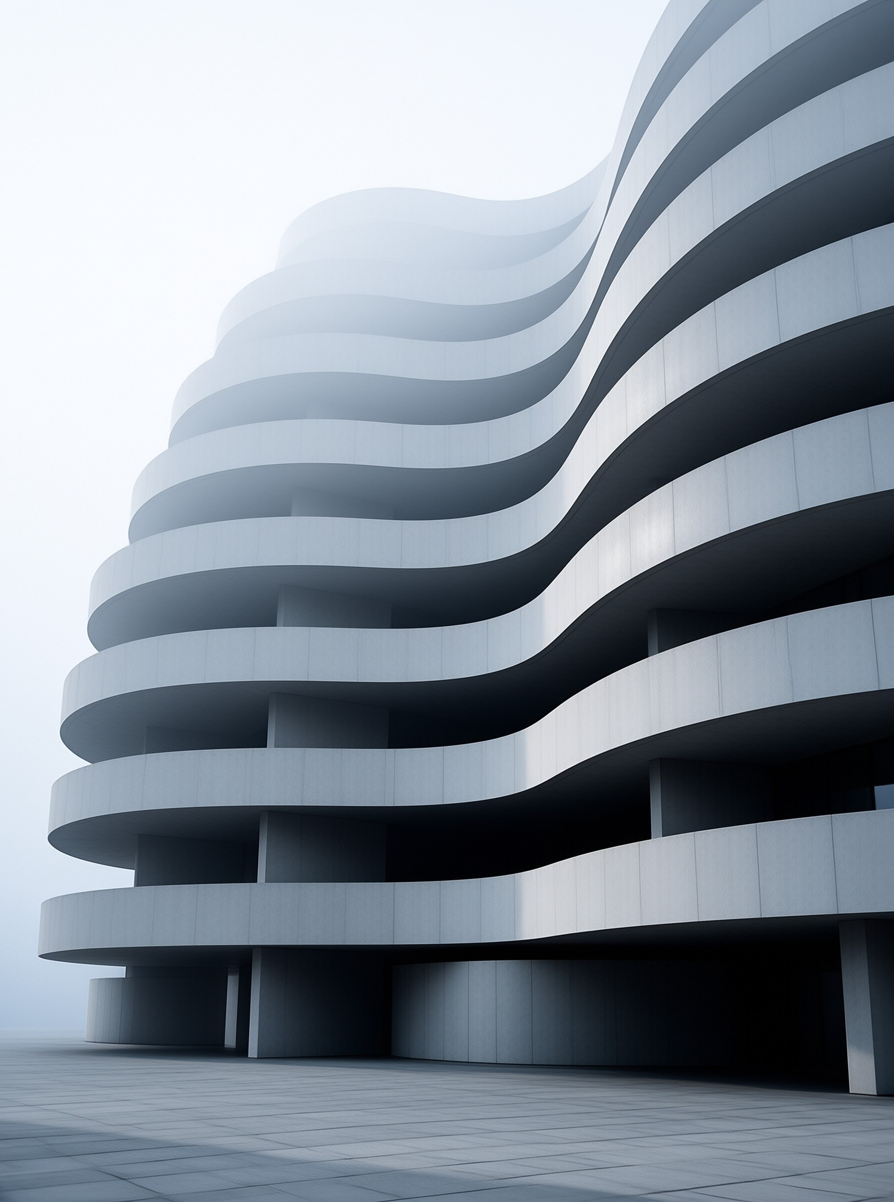 Modern Wavy Architecture