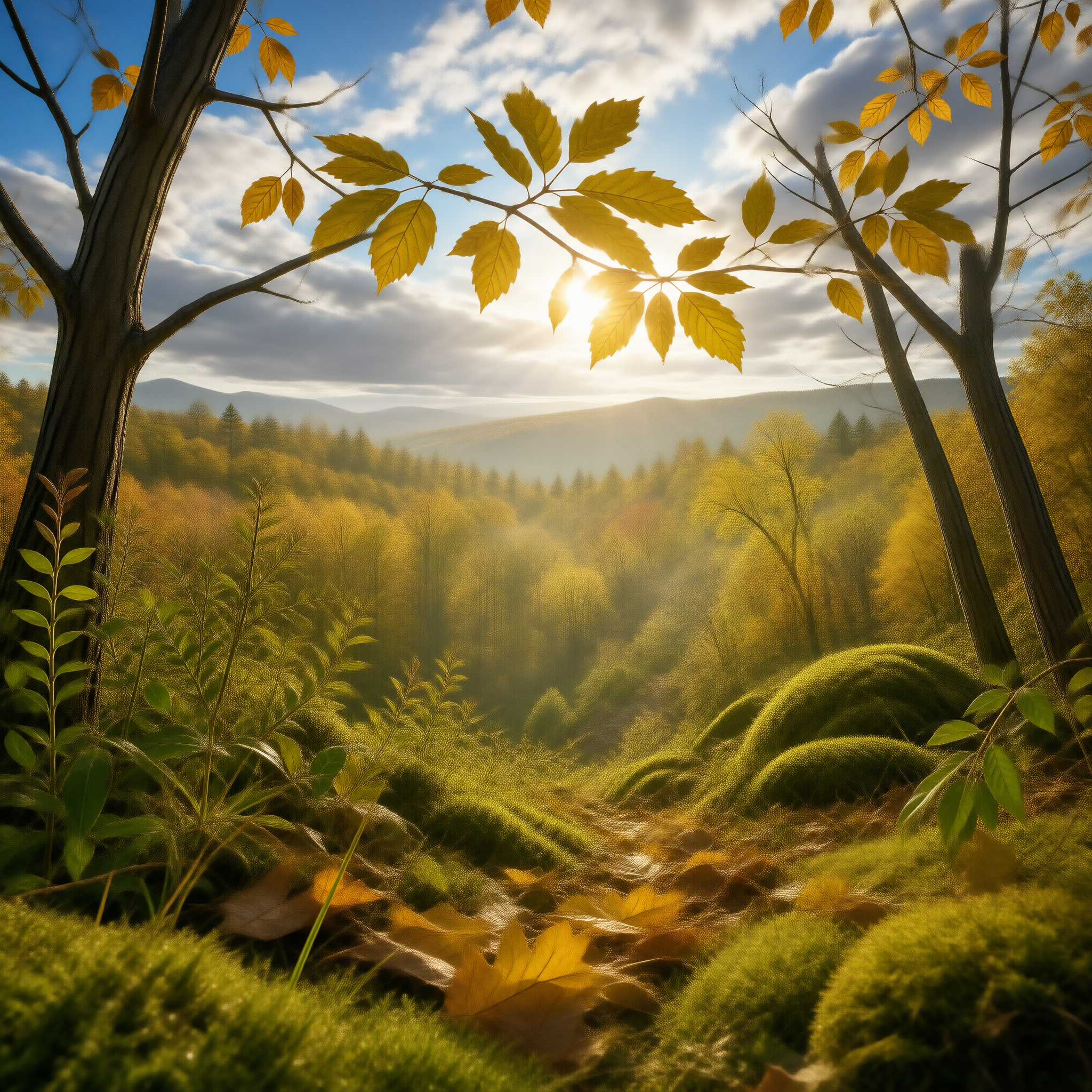 Autumn Forest Sunrise