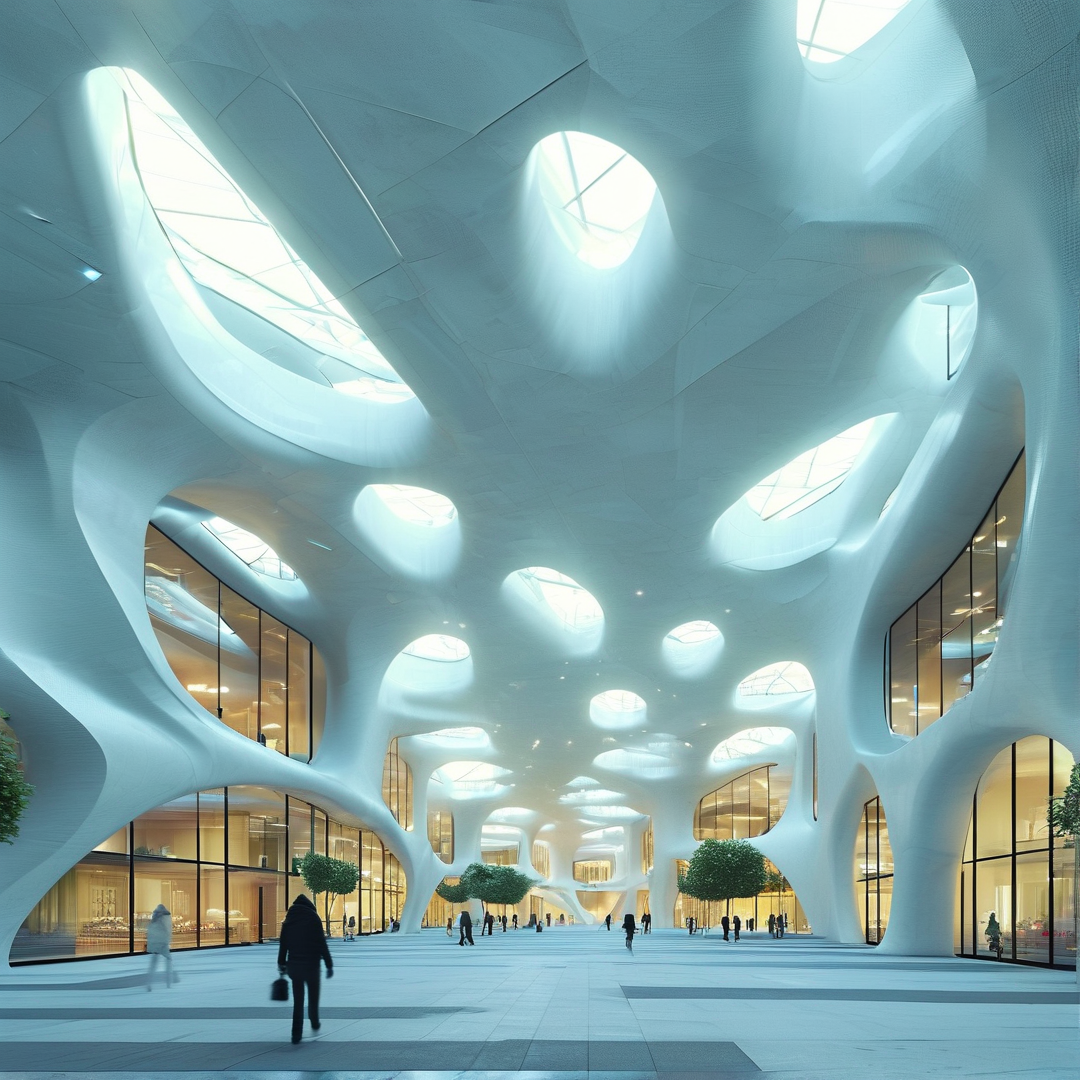 Futuristic Organic Atrium