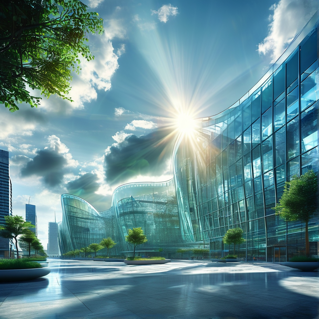 Futuristic Glass Building