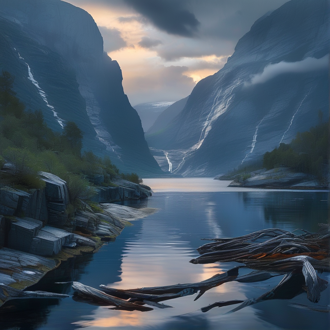 Serene Fjord Landscape