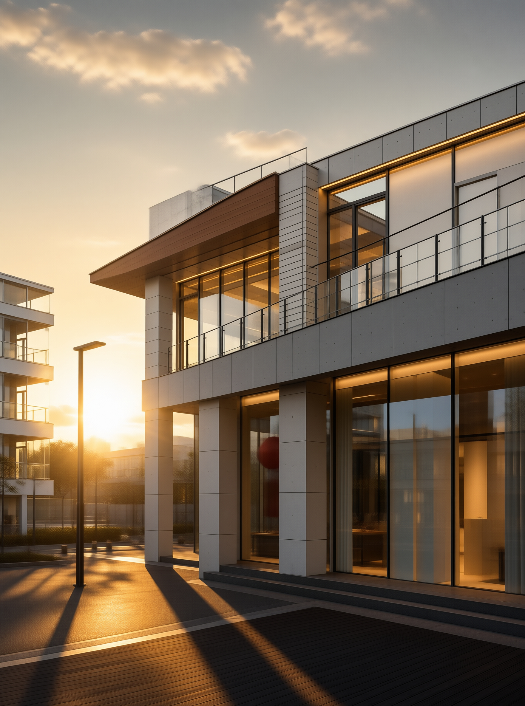 Modern Architecture at Dusk