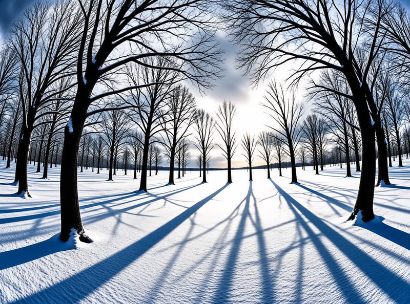 Winter Trees Landscape
