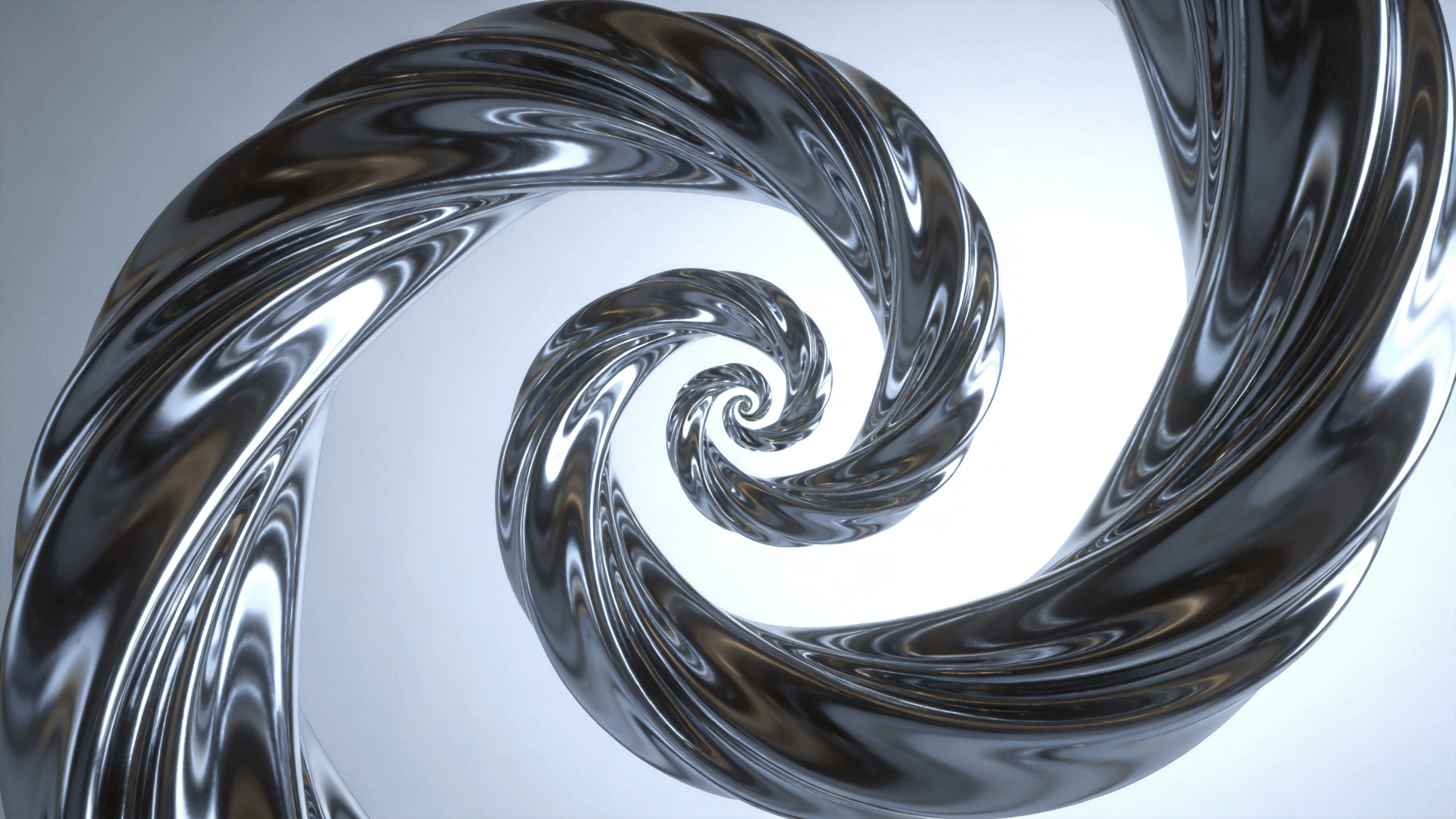 Liquid Chrome Spiral