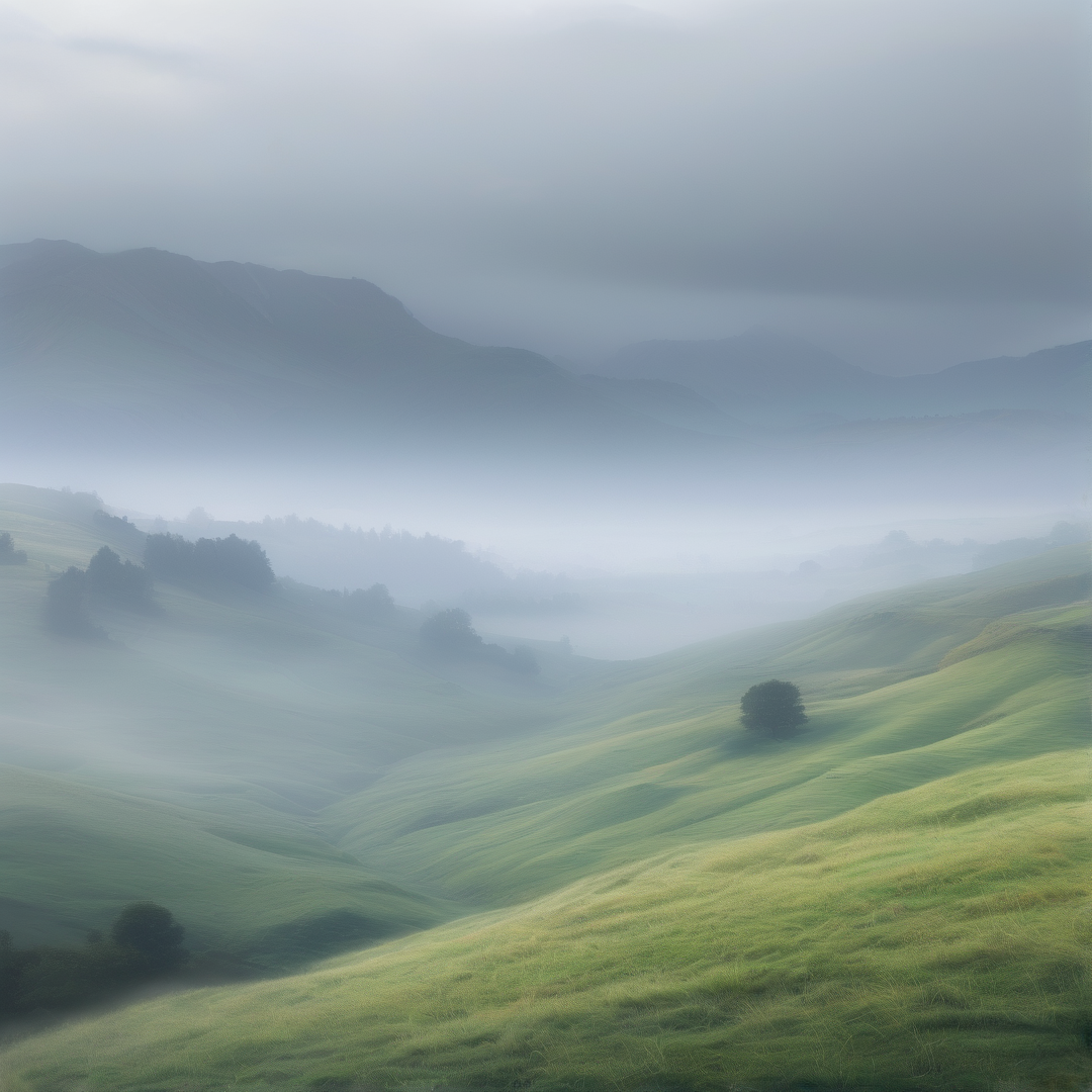 Misty Green Hills