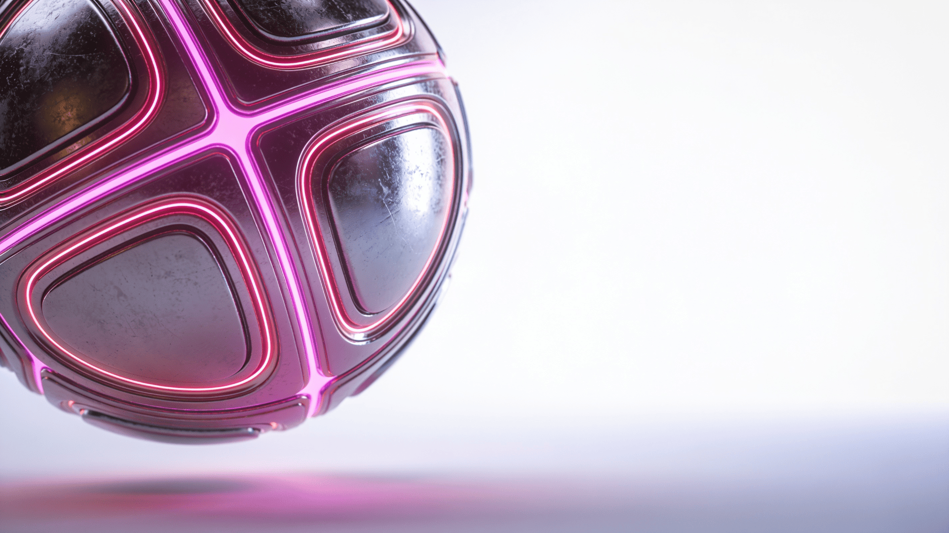 Neon, Metallic Floating Orb