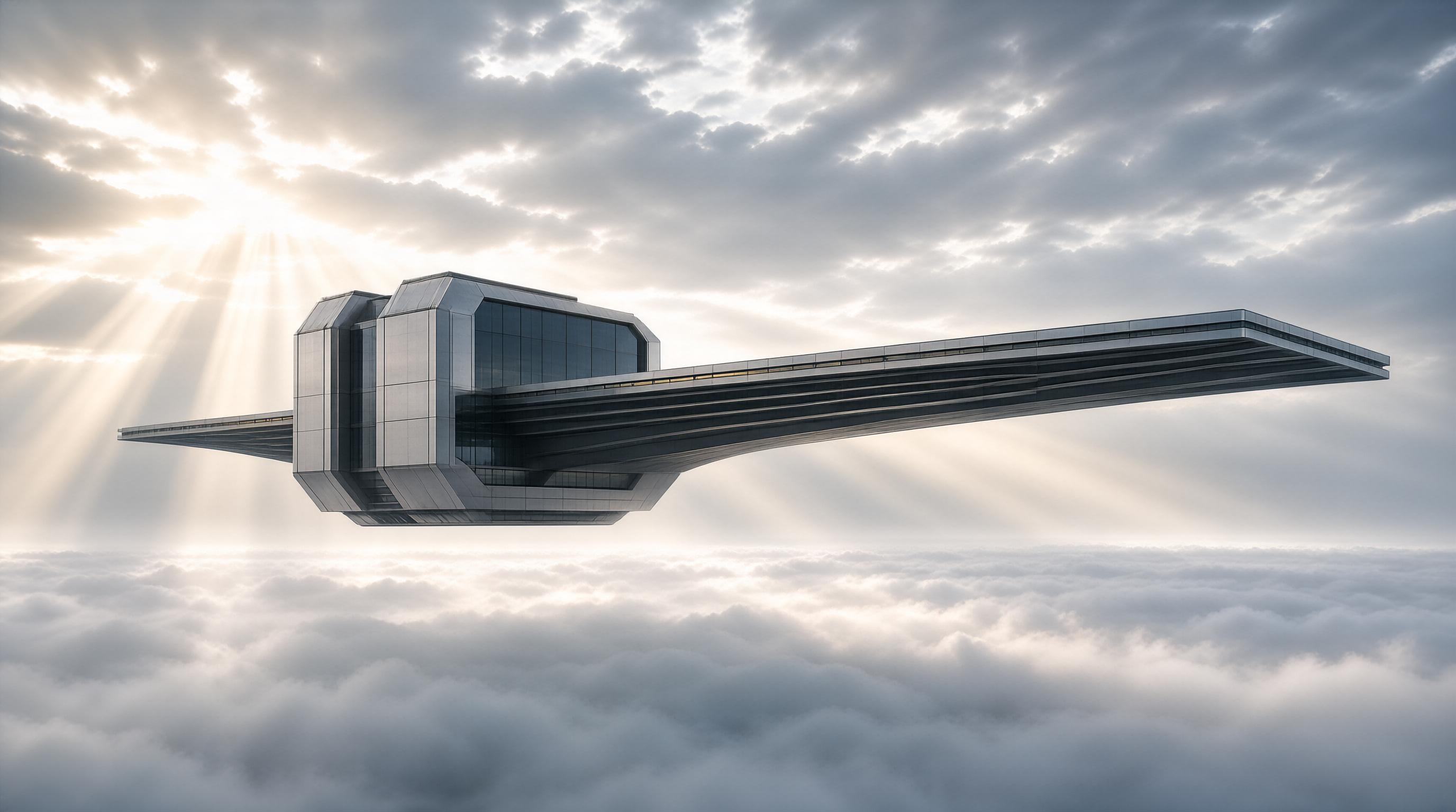 Futuristic Flying Structure