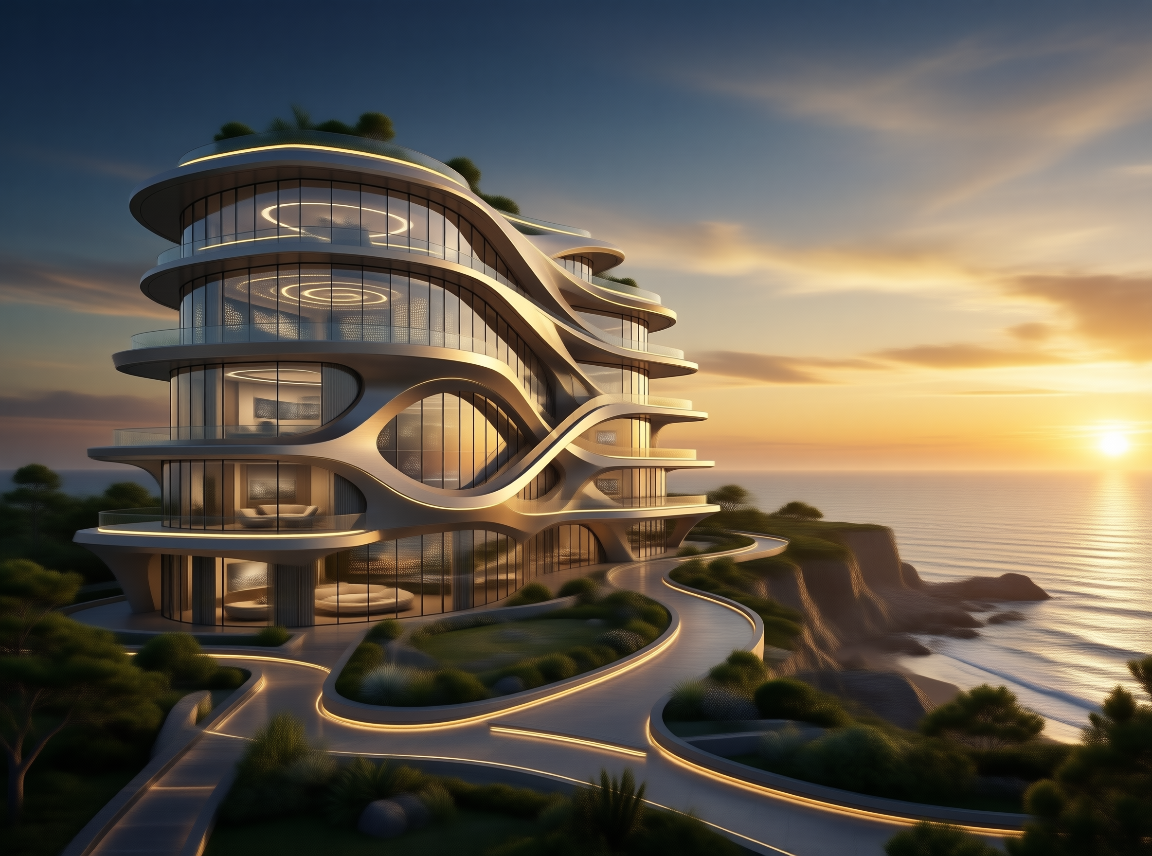 Futuristic Coastal Villa