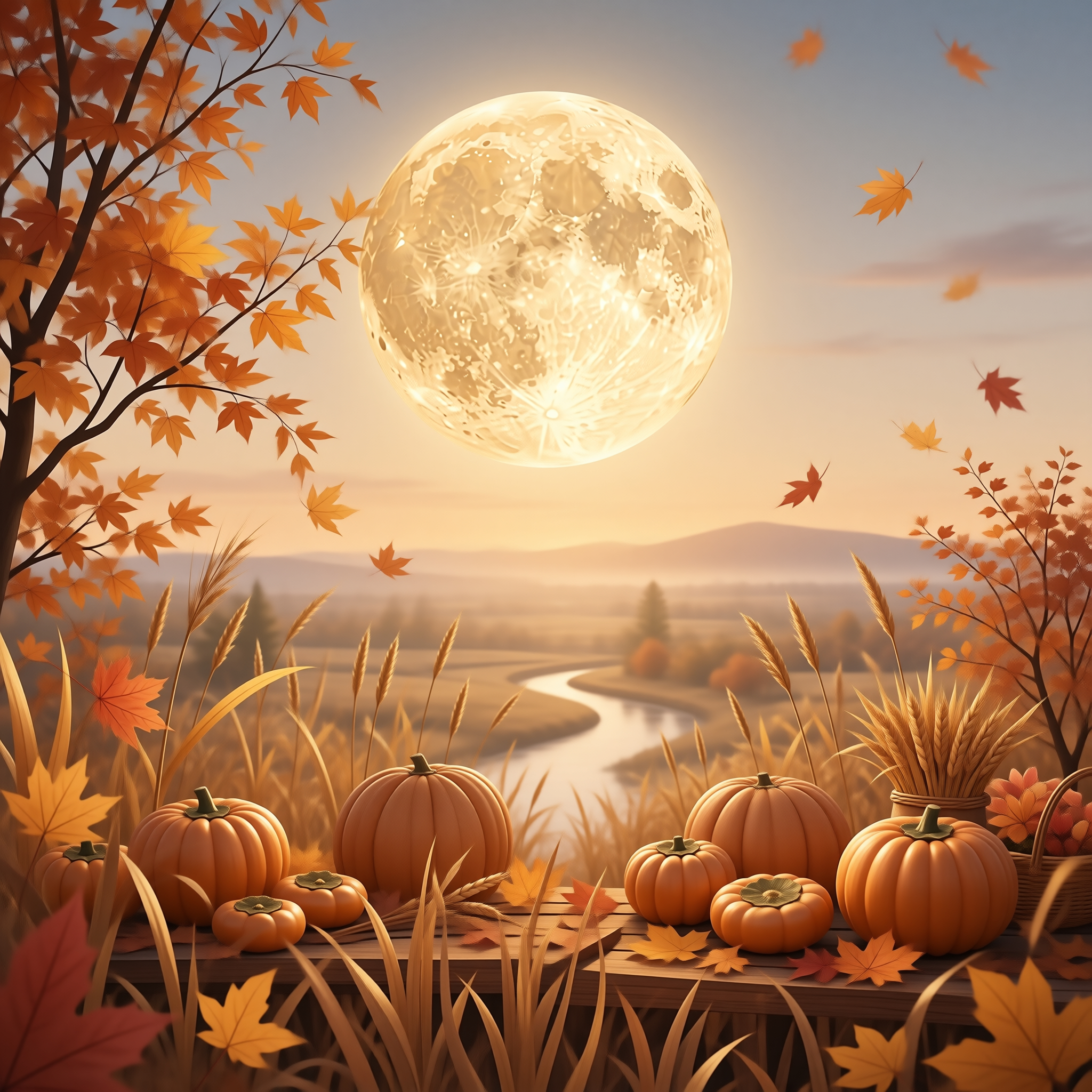 Autumn Harvest Moon