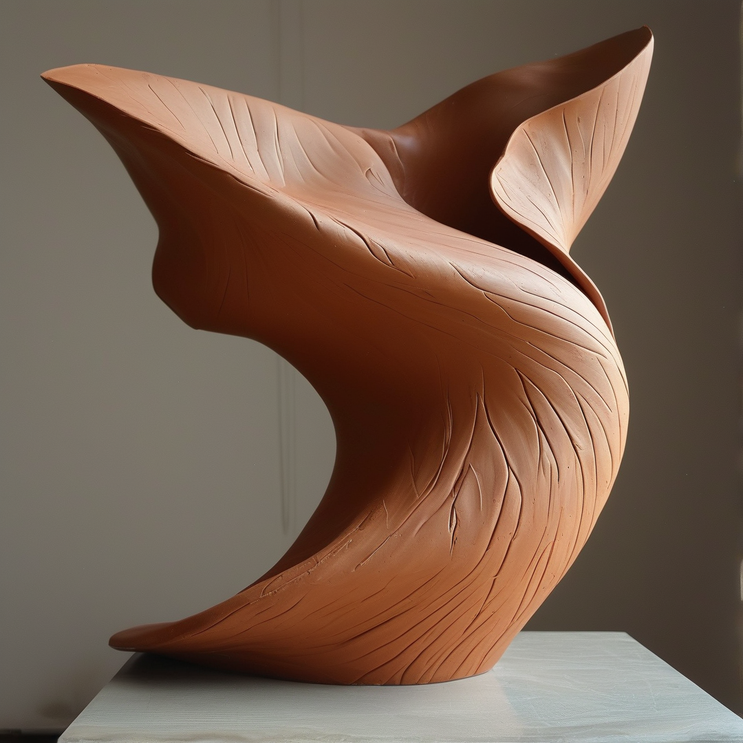 Abstract Terracotta Sculpture