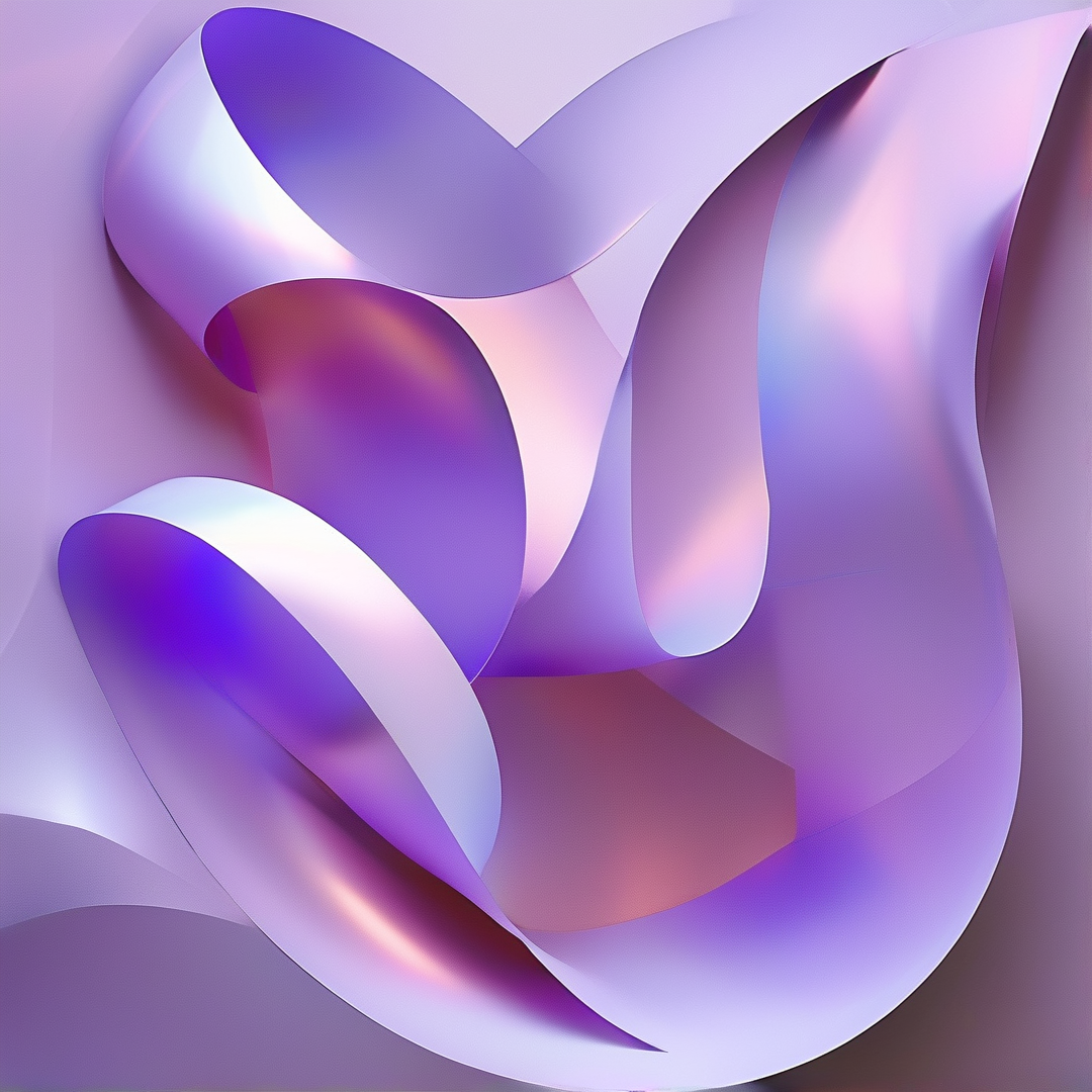 Abstract Purple Ribbons