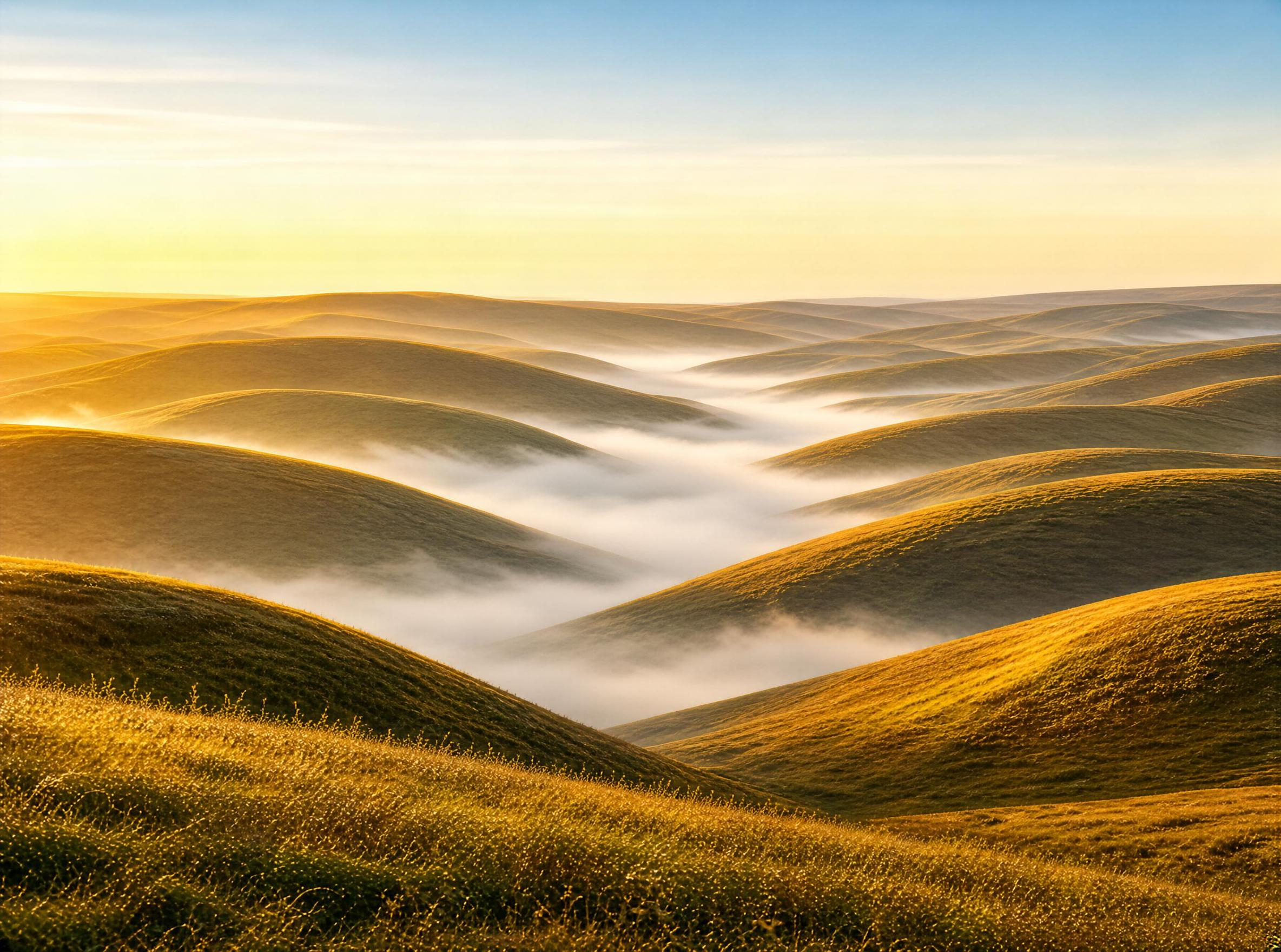 Rolling Hills at Dawn