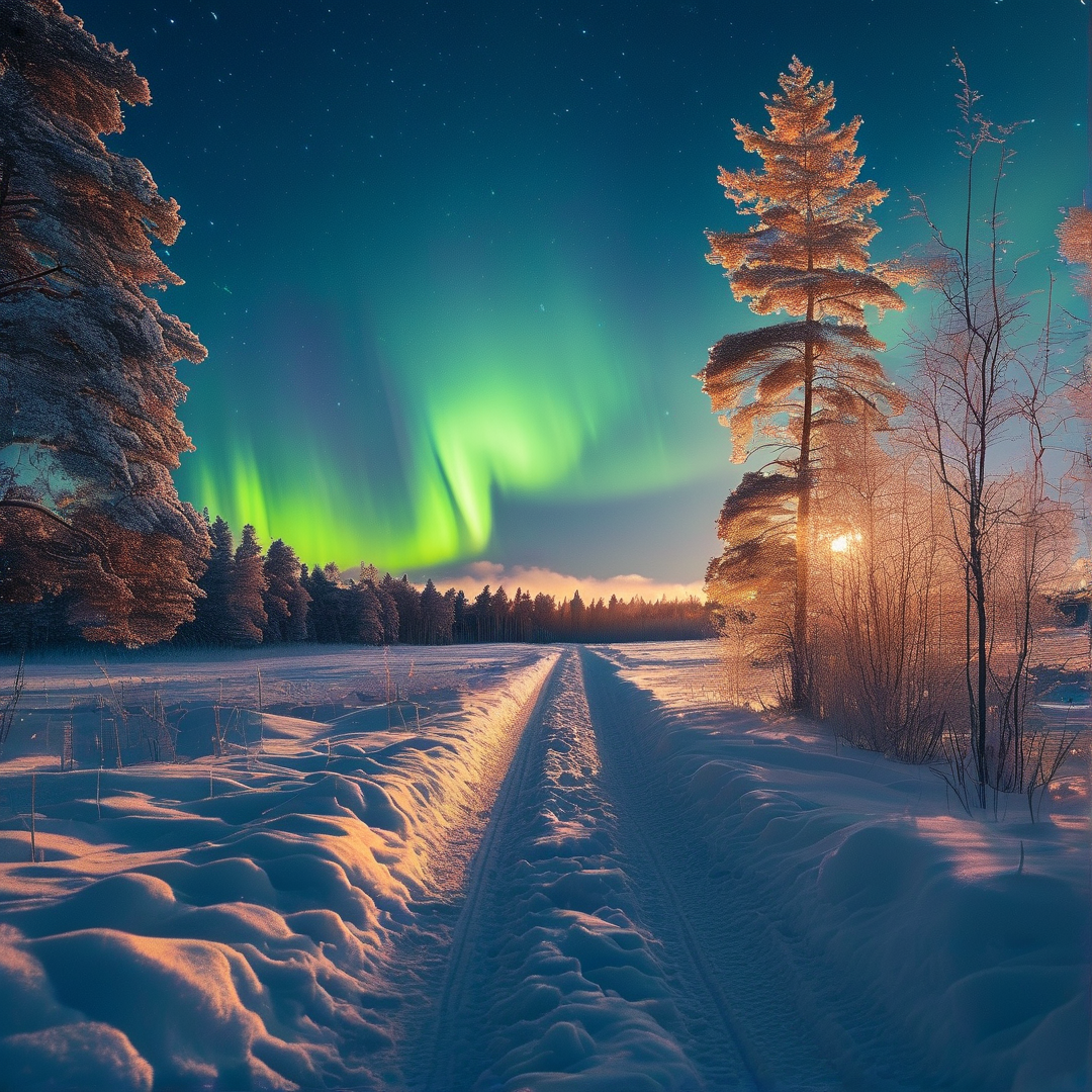 Aurora Winter Path