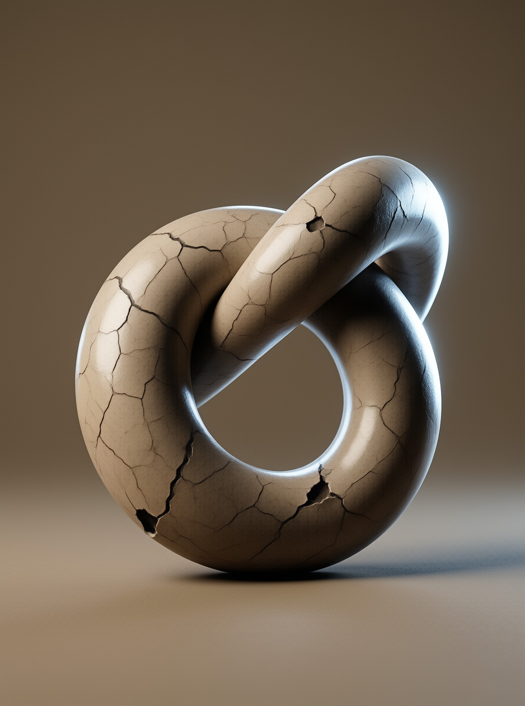 Cracked Beige Torus Knot