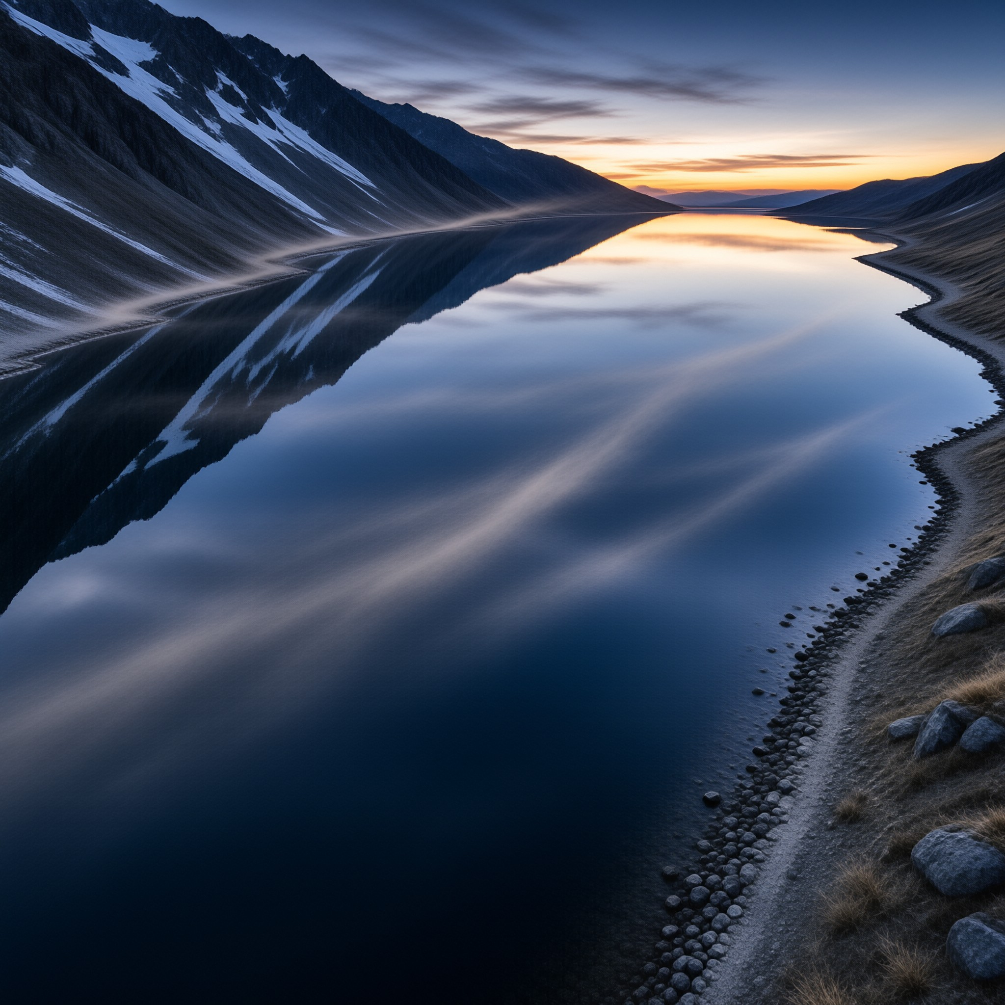Mountain Lake Sunset