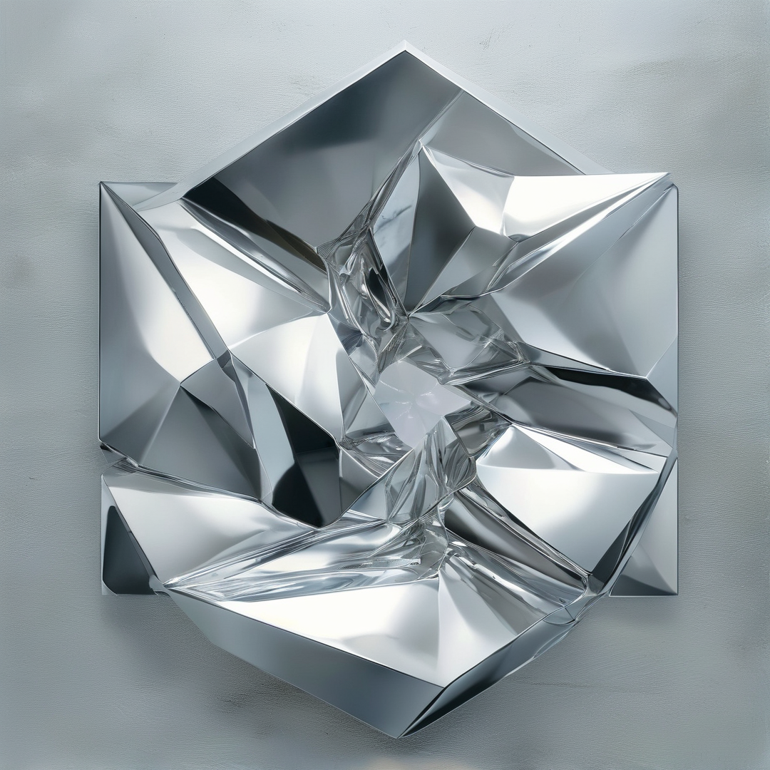 Folded Chrome Square