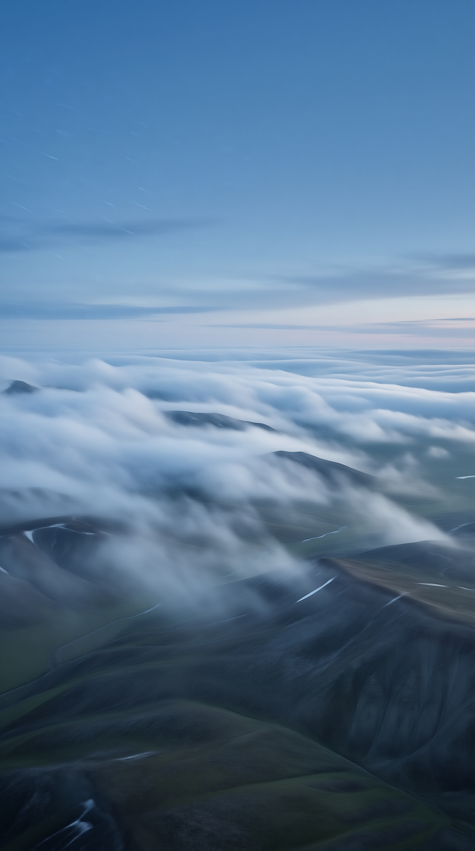 Sea of Clouds Over Mountains