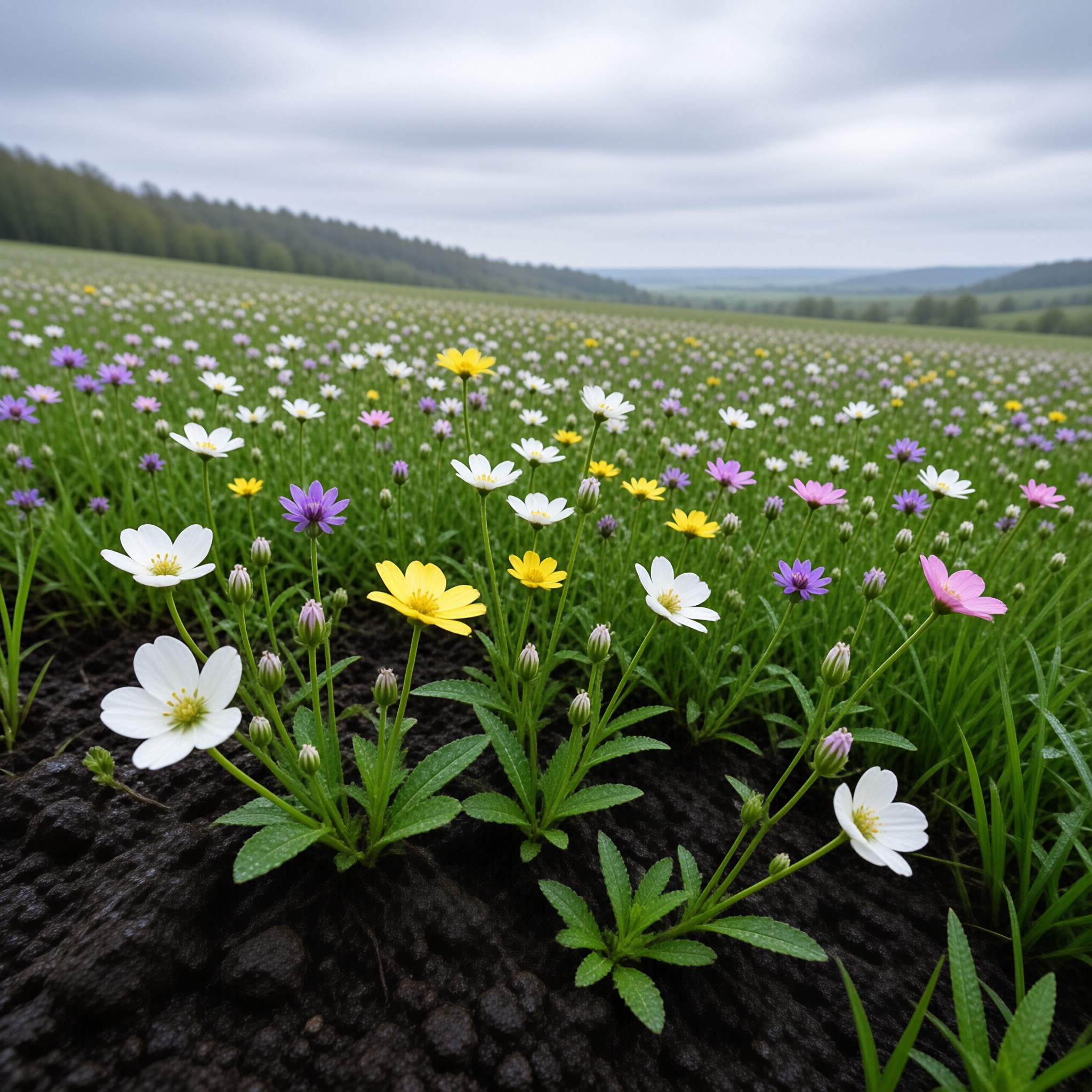 Colorful Wildflower Field