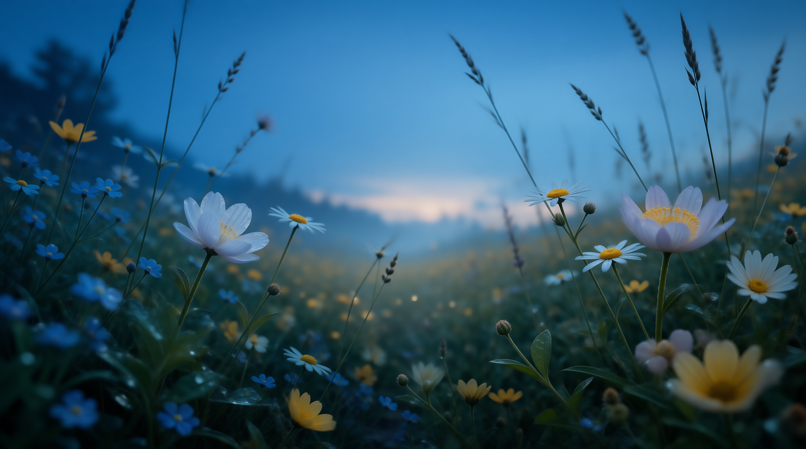 Twilight Wildflower Meadow
