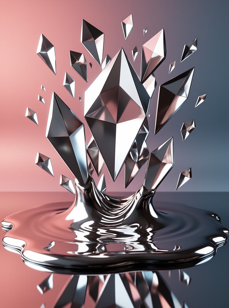 Metallic Shards Emerging