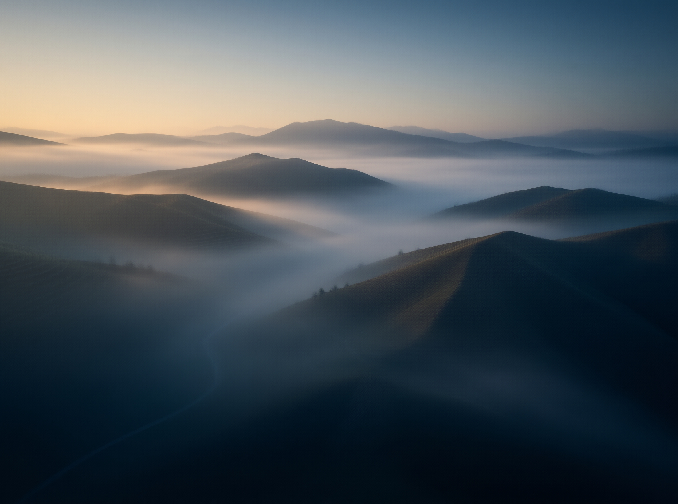 Misty Mountains at Dawn