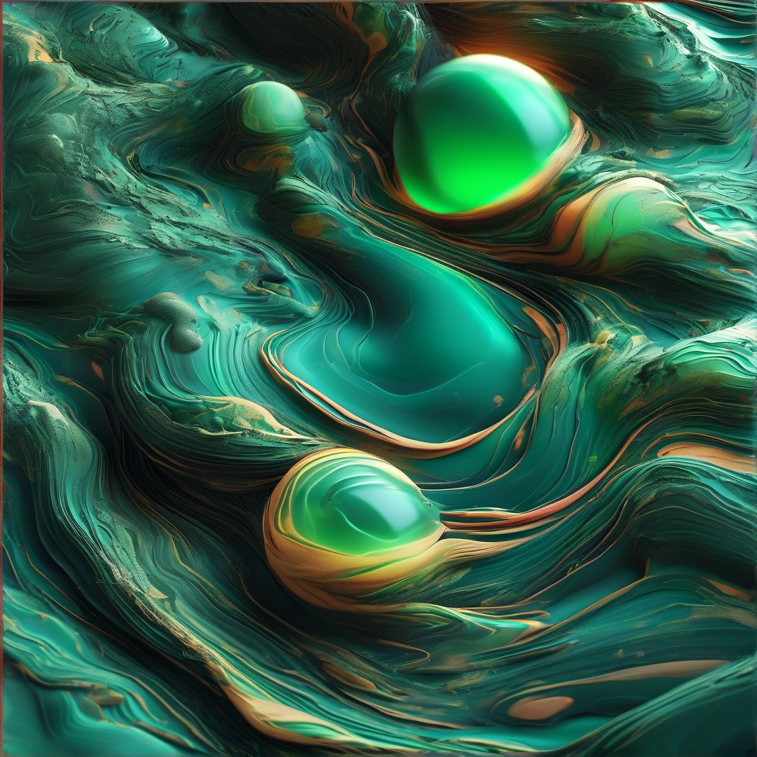 Green Liquid Marble