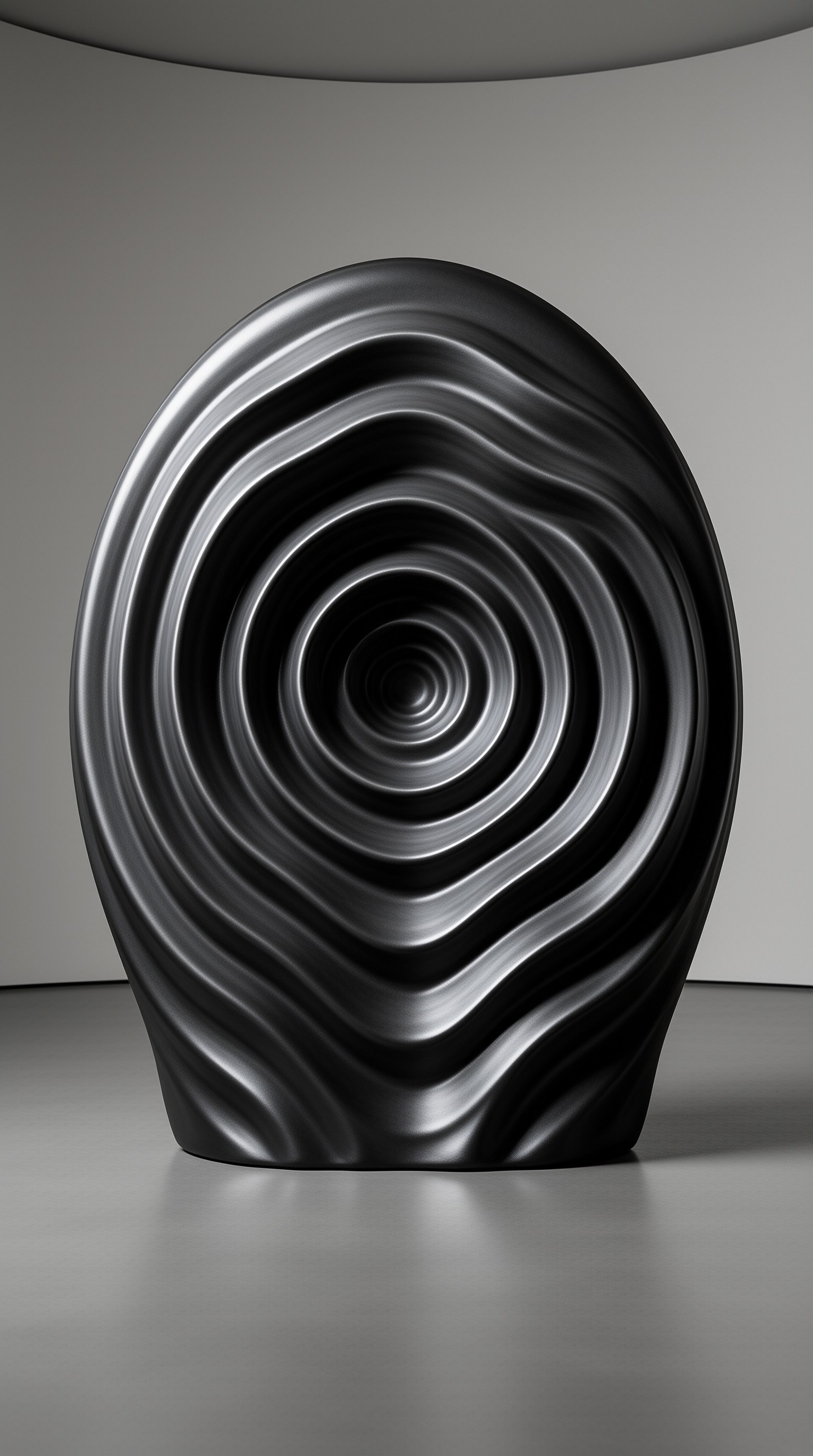 Metallic Vortex Sculpture