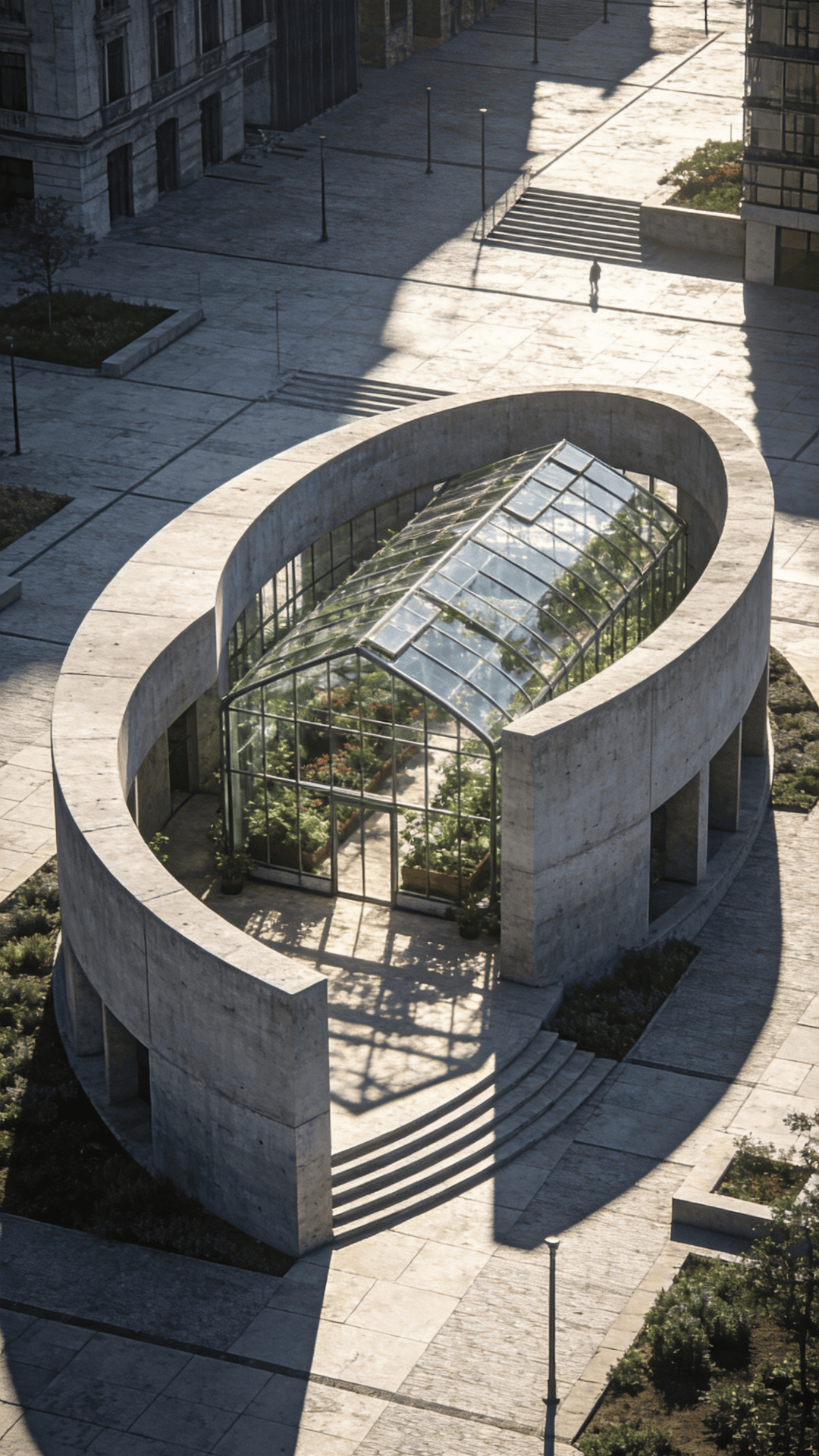 Greenhouse in Urban Plaza
