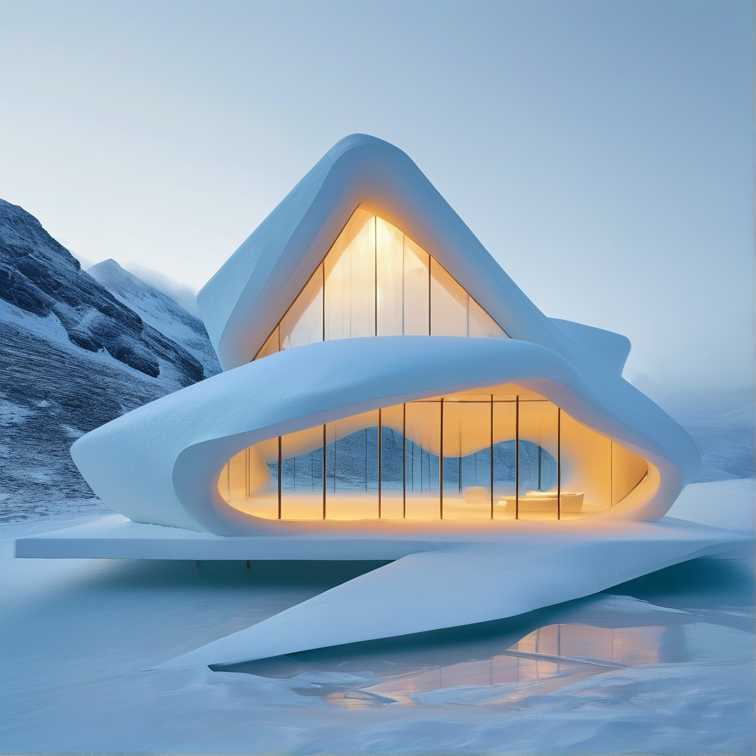 Futuristic Snow Villa