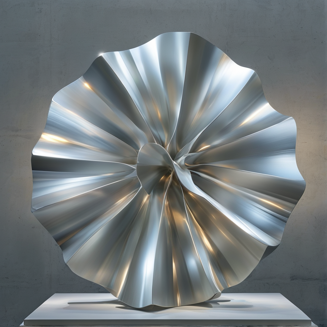 Silver Metallic Sculpture