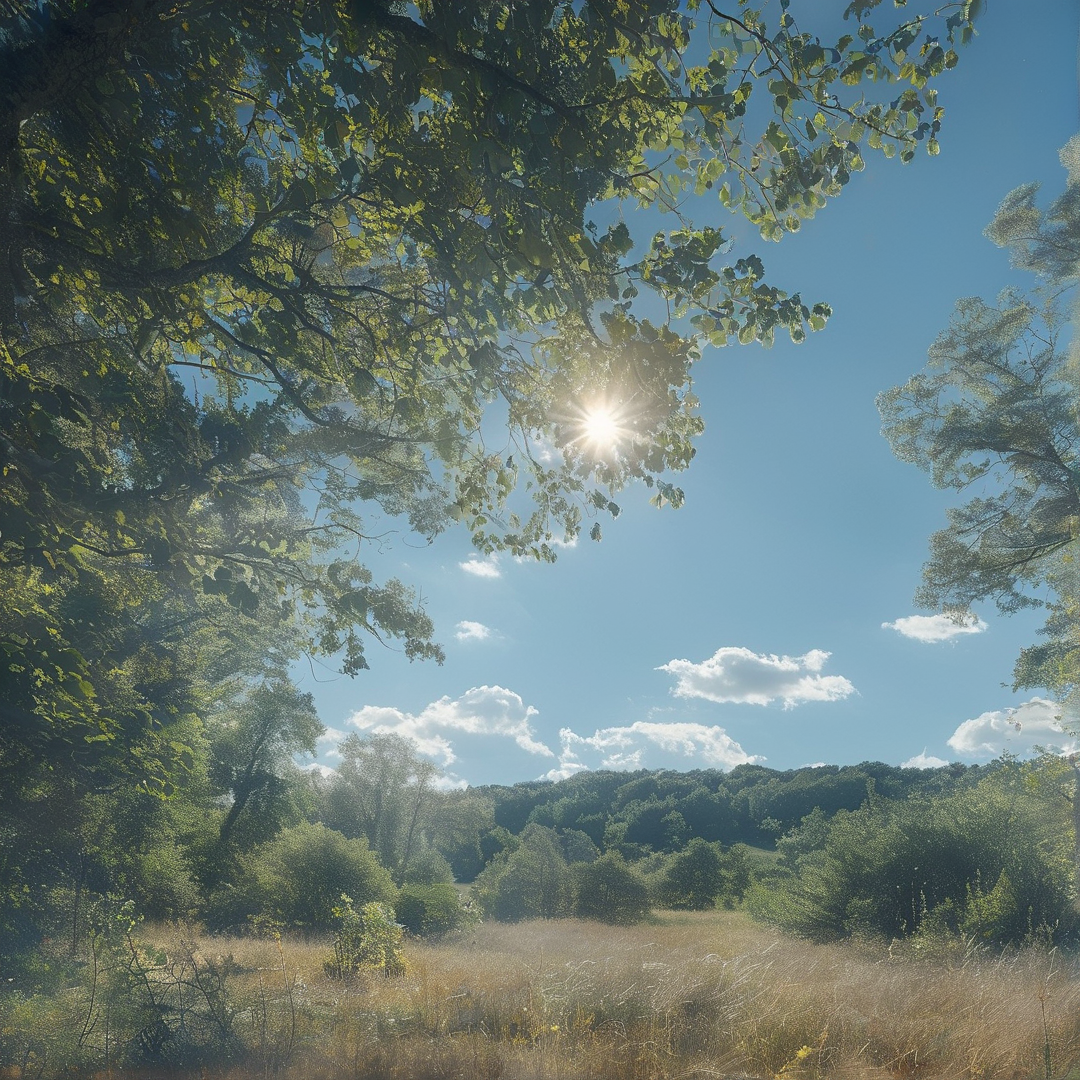 Sunlight Through Forest Canopy