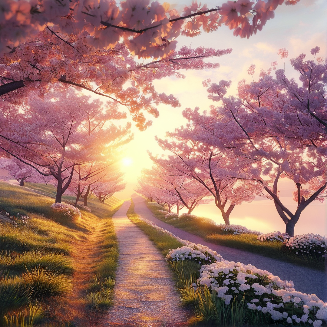 Cherry Blossom Pathway
