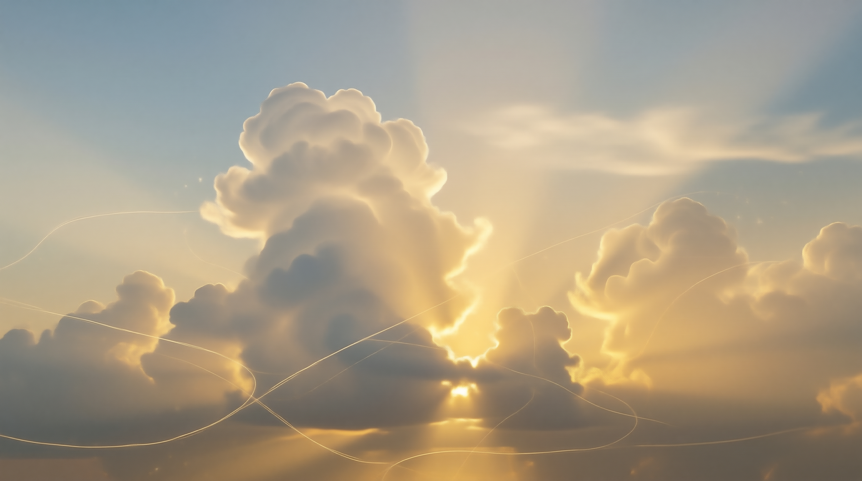 Golden Sunset Clouds