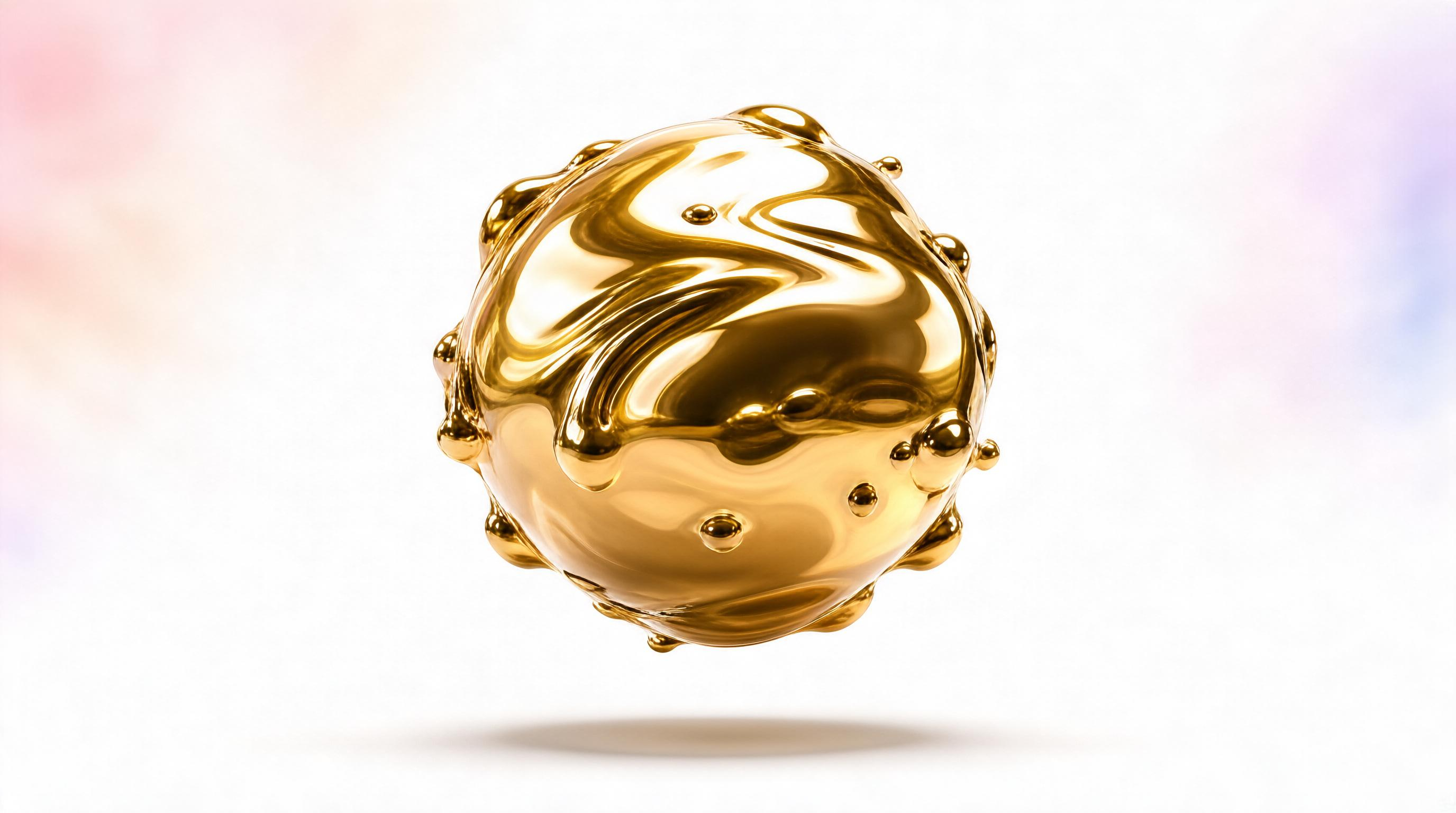 Liquid Gold Sphere