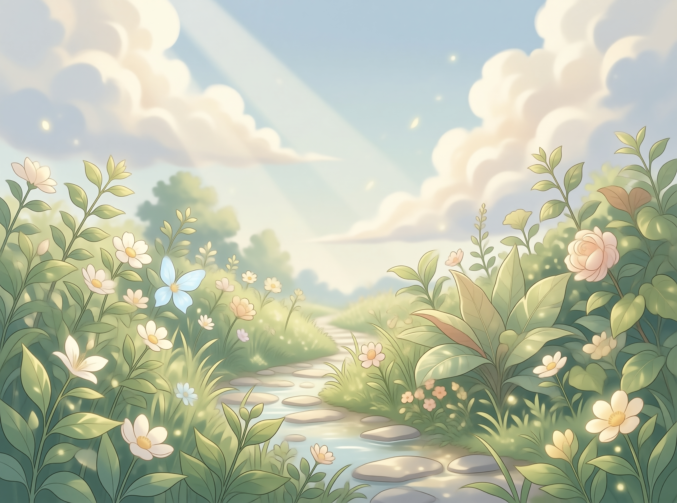 Serene Garden Path