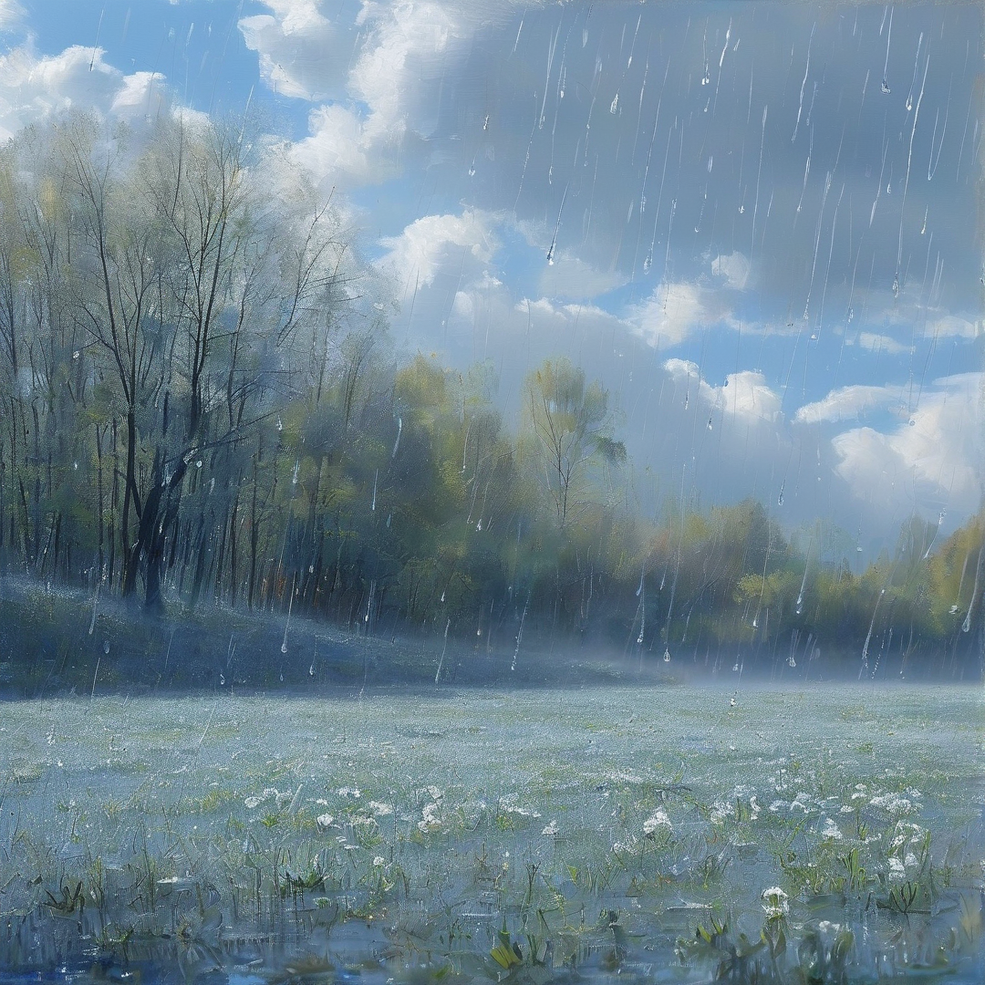 Rainy Landscape Painting