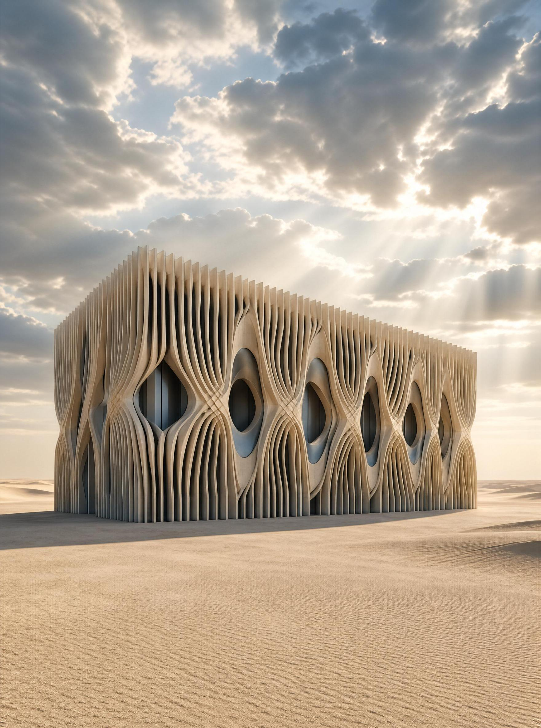 Futuristic Desert Building