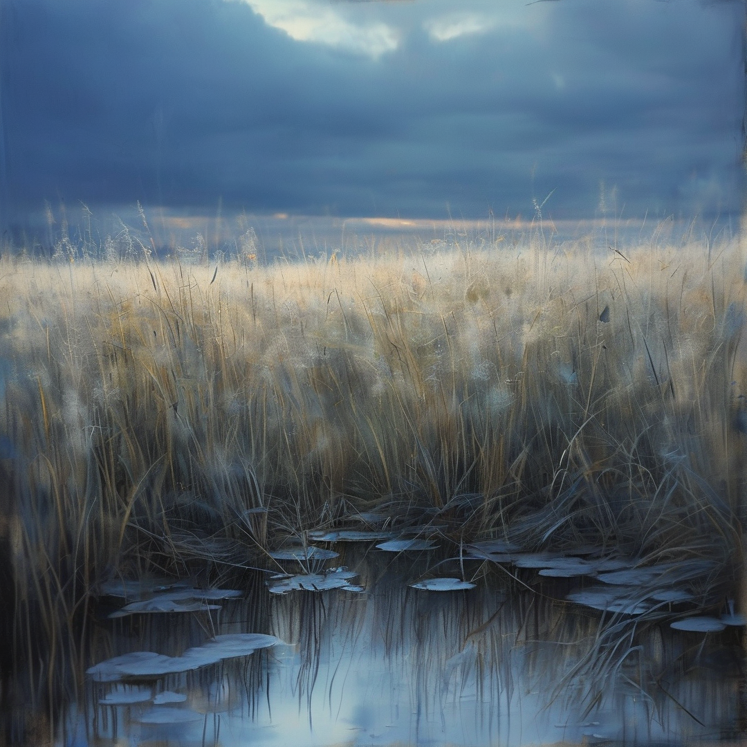 Twilight Wetland Scene