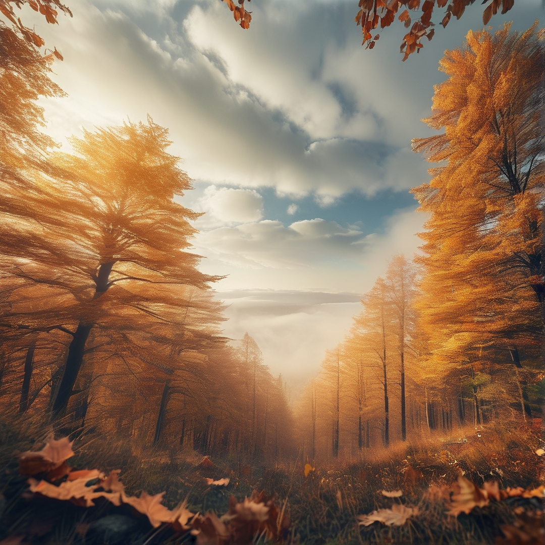 Autumn Forest Sunrise