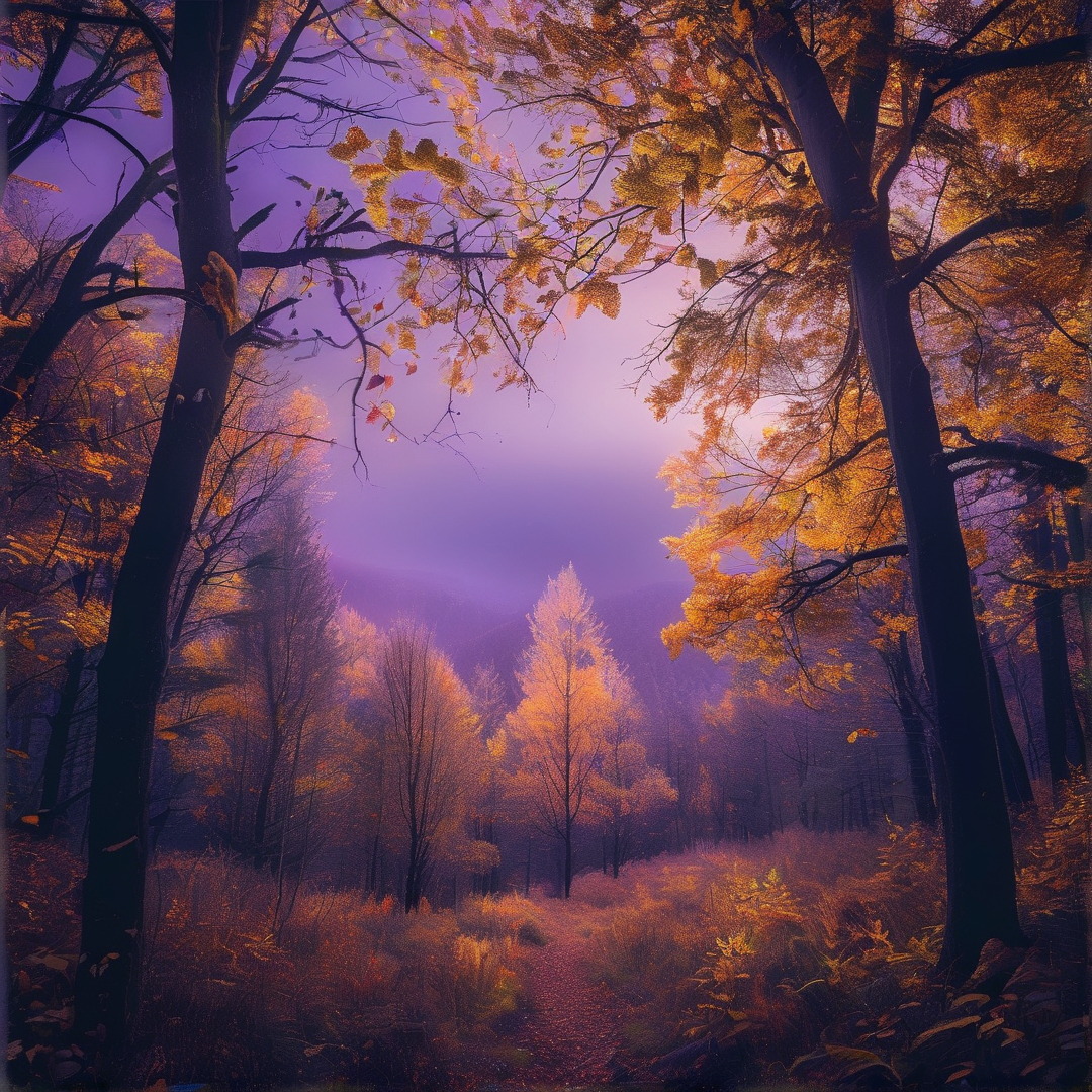 Mystical Autumn Forest