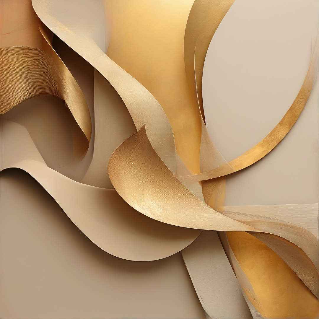 Golden Abstract Flow