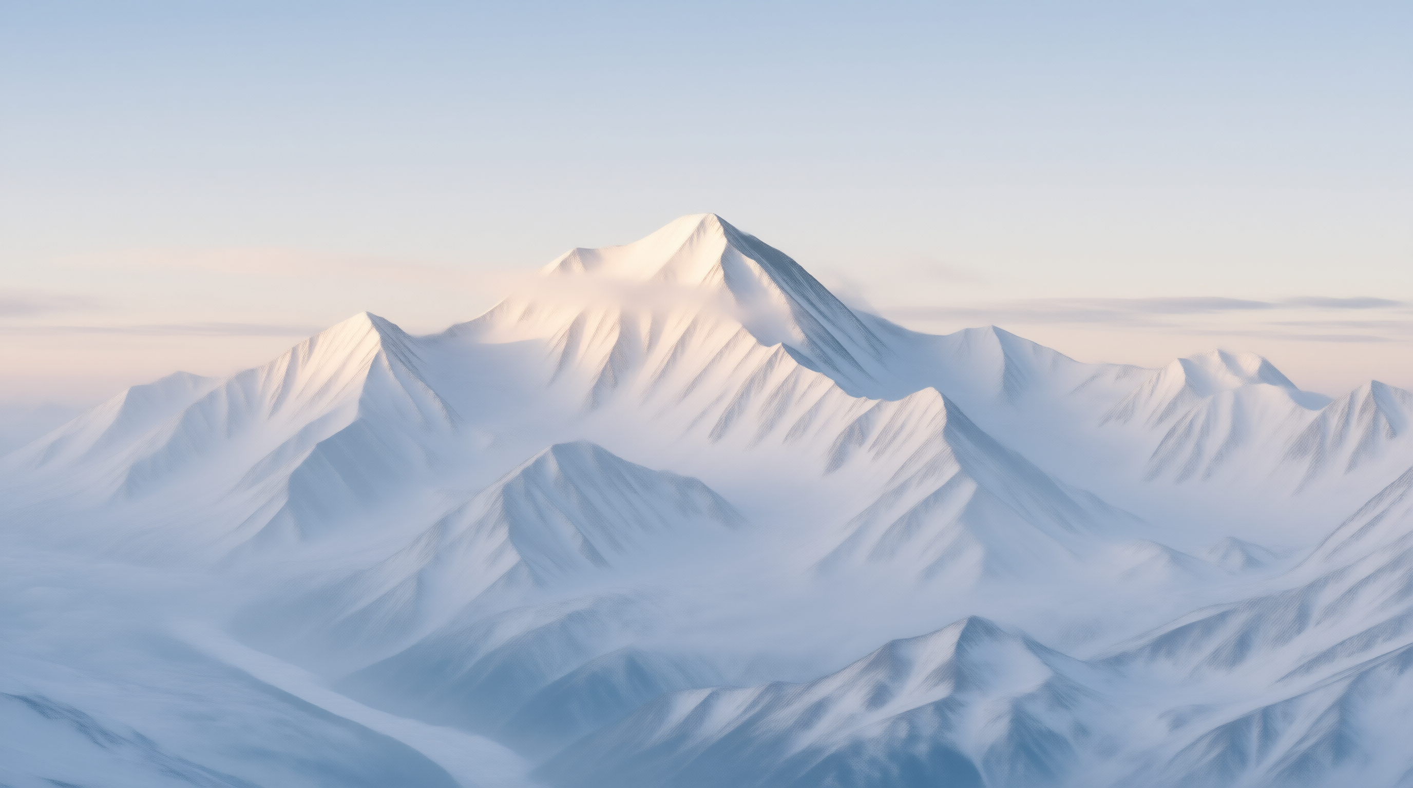 Snow-Covered Mountain Peaks
