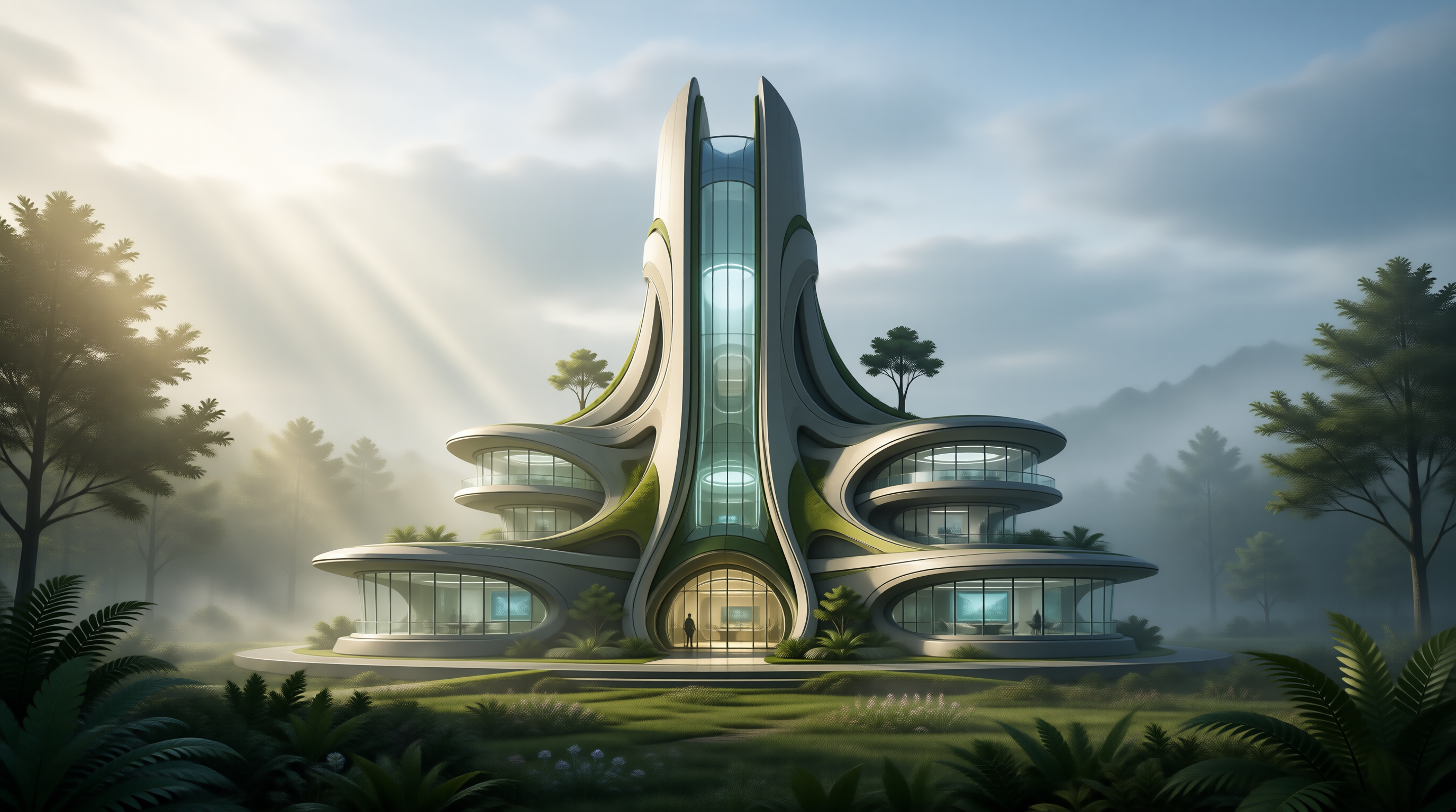 Futuristic Organic Building