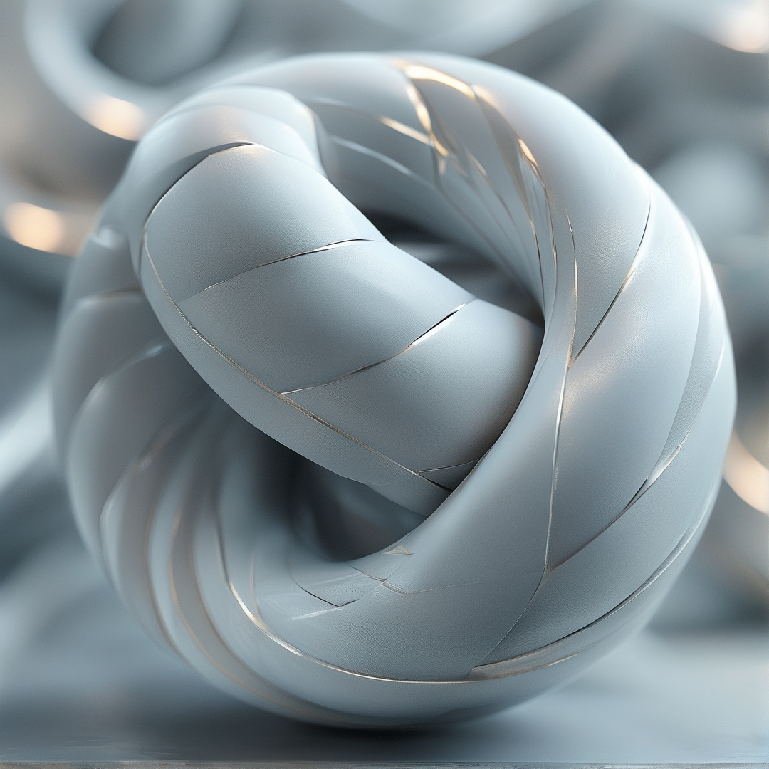 Abstract Light Blue Swirl
