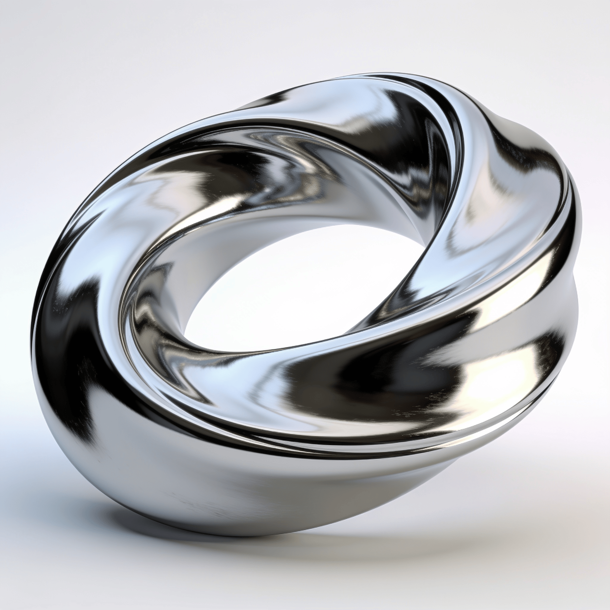 Liquid Chrome Mobius Strip