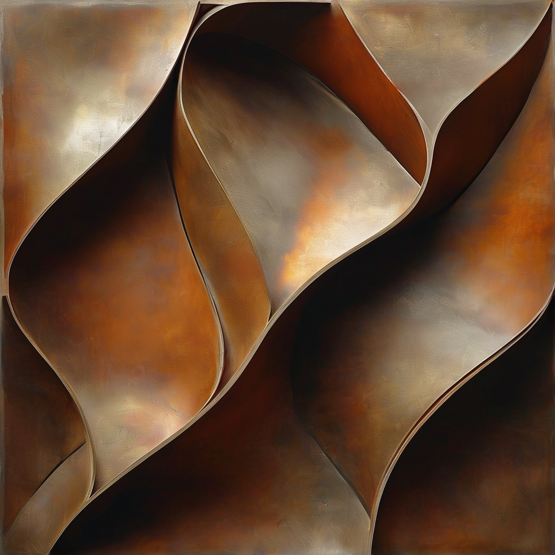 Abstract Bronze Curves
