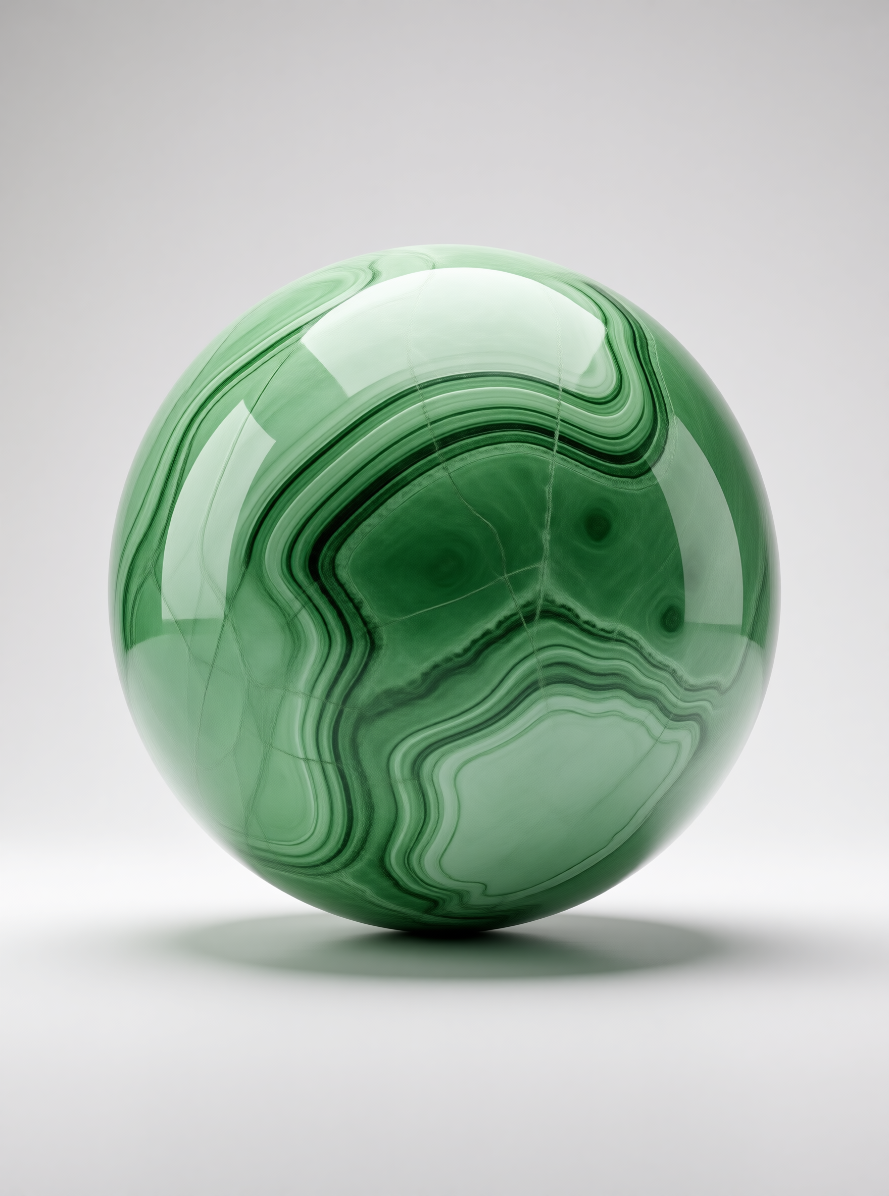 Polished Malachite Sphere
