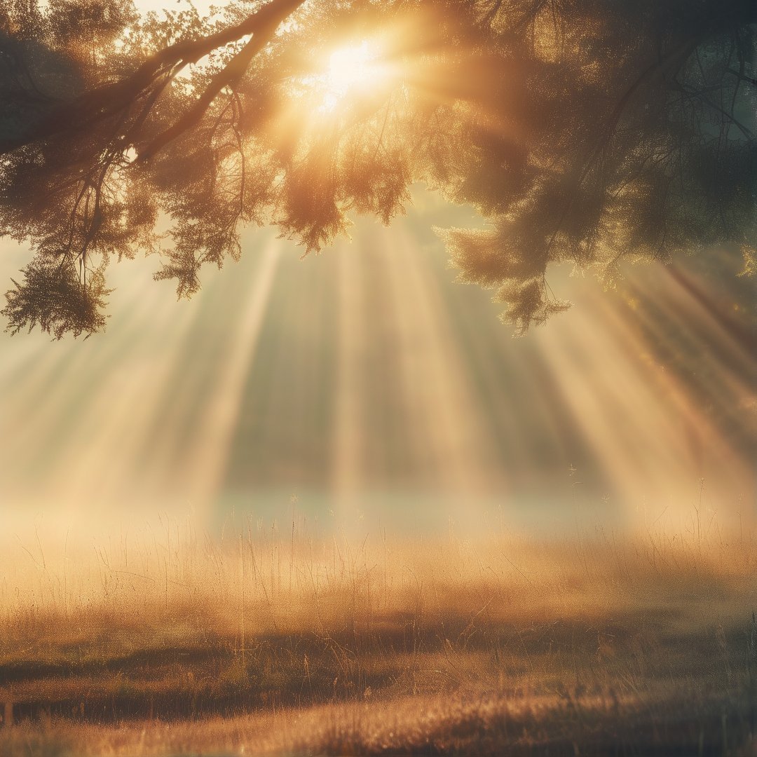 Sunlight Through Trees
