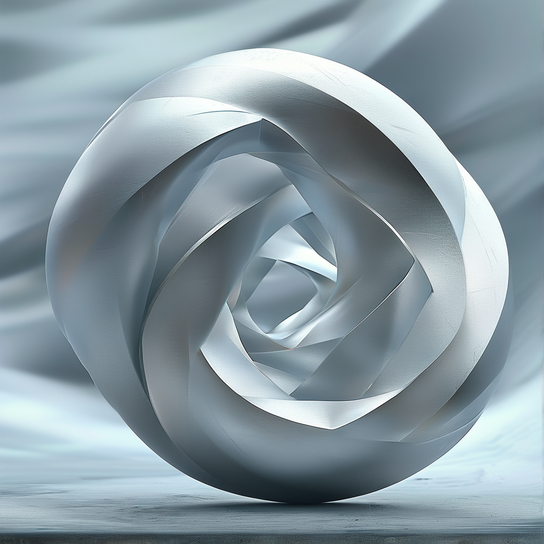 Abstract Metallic Spiral