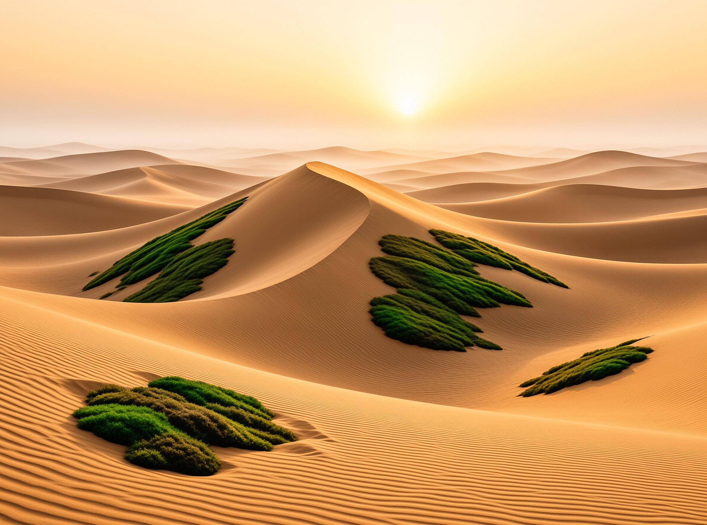 Golden Desert Landscape